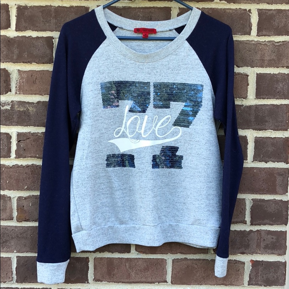 Hot kiss sequin sweater.